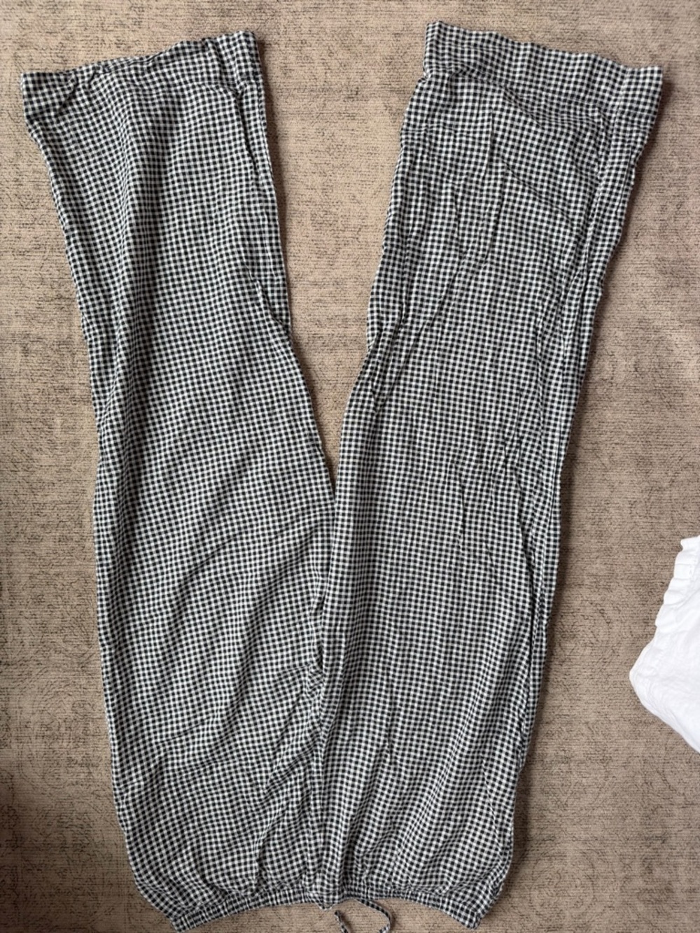 a new day Black and White Gingham Pants